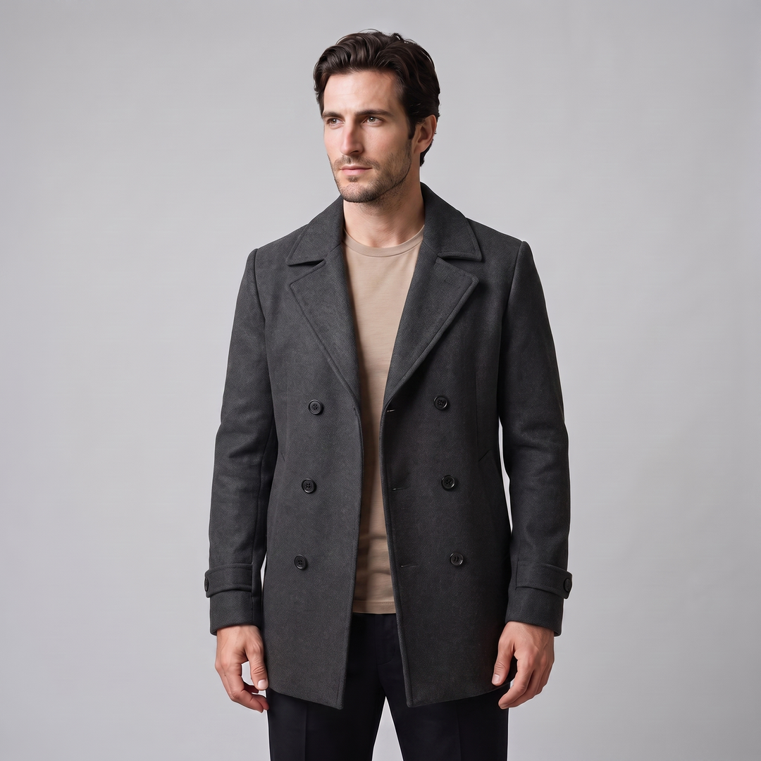 Bartholomew | Sharp Double-Breasted Overcoat for Men
