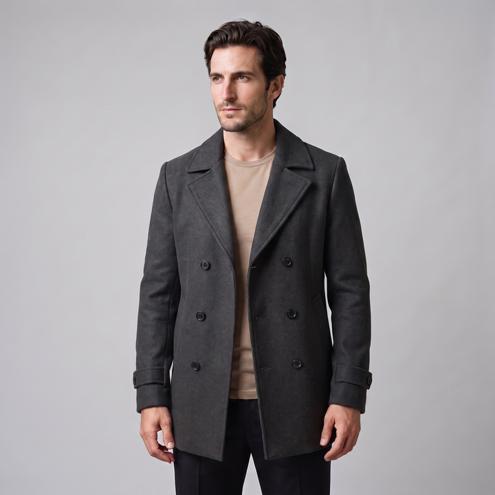 Bartholomew | Sharp Double-Breasted Overcoat for Men