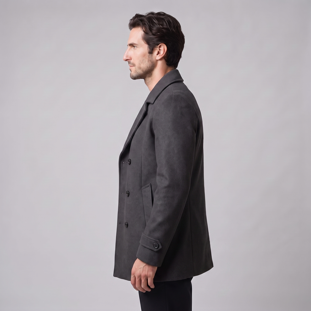 Bartholomew | Sharp Double-Breasted Overcoat for Men