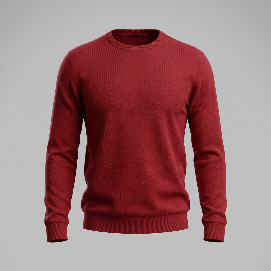 Zachariah | Sleek Fine Knit Crew Neck Jumper for Men