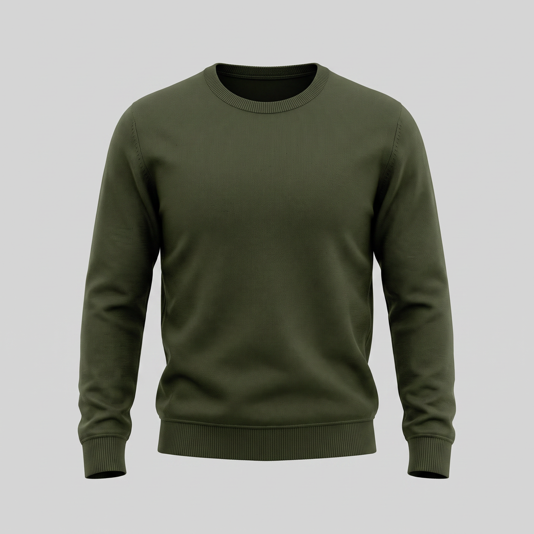 Zachariah | Sleek Fine Knit Crew Neck Jumper for Men