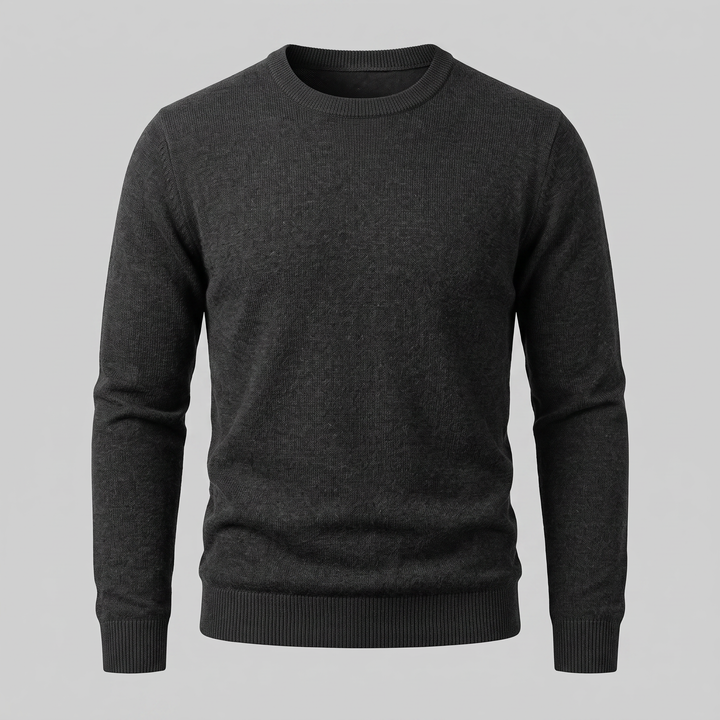 Zachariah | Sleek Fine Knit Crew Neck Jumper for Men