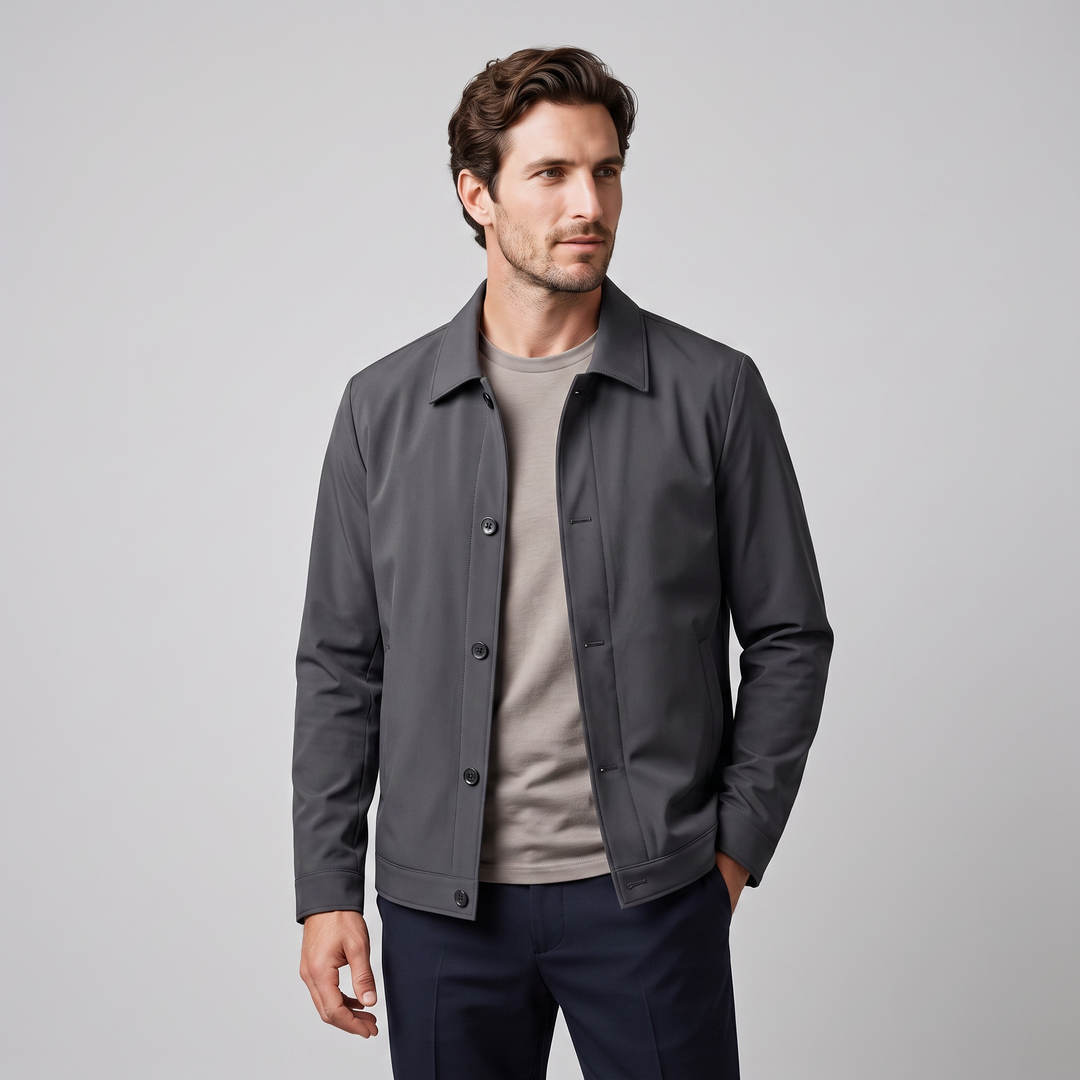 Jarvis | Warm Fleece-Lined Shirt Collar Jacket