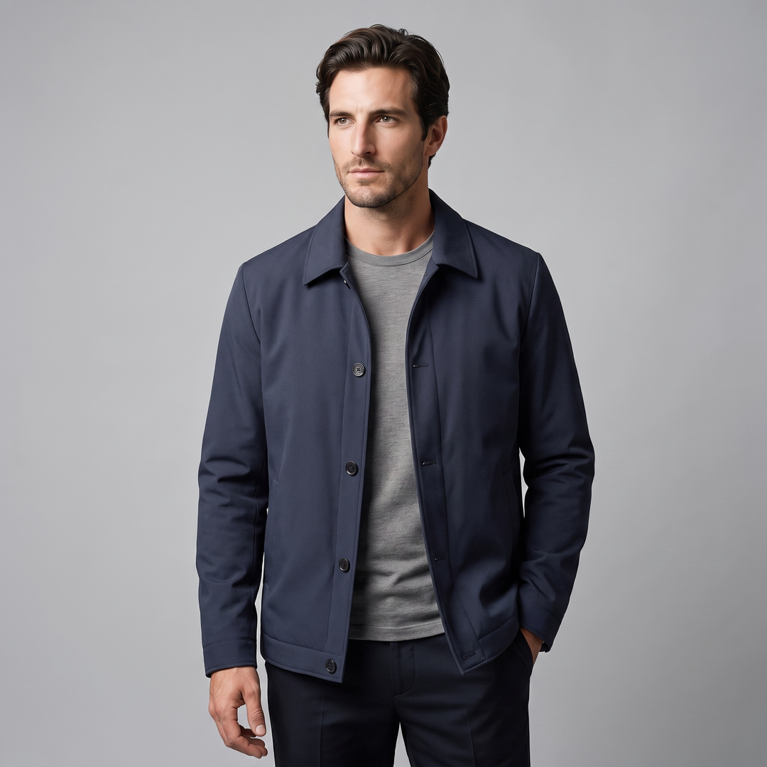Jarvis | Warm Fleece-Lined Shirt Collar Jacket