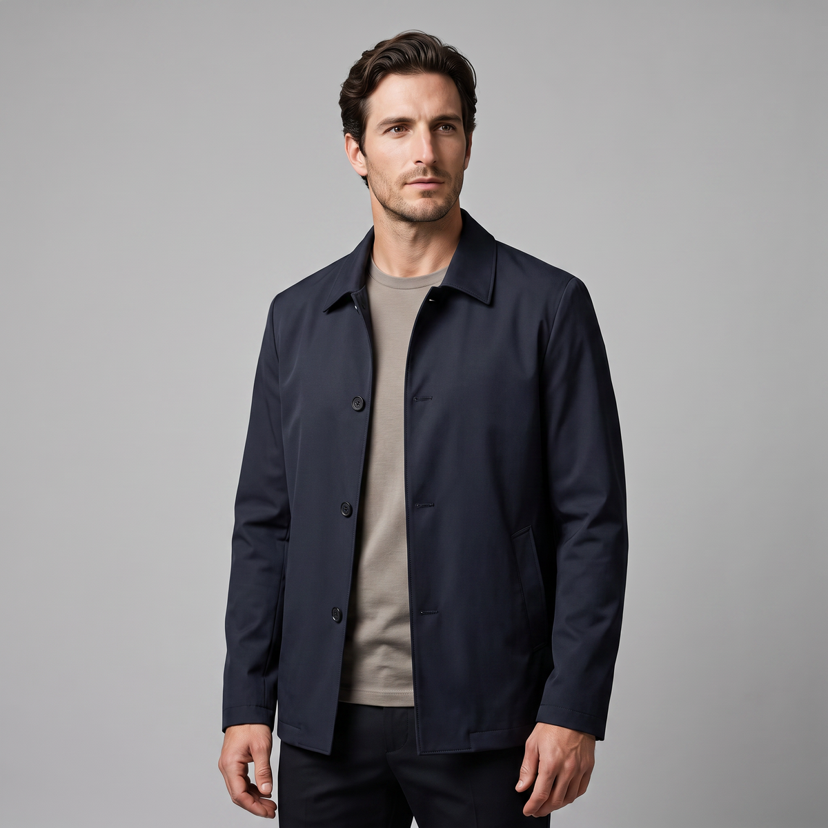 Jarvis | Warm Fleece-Lined Shirt Collar Jacket