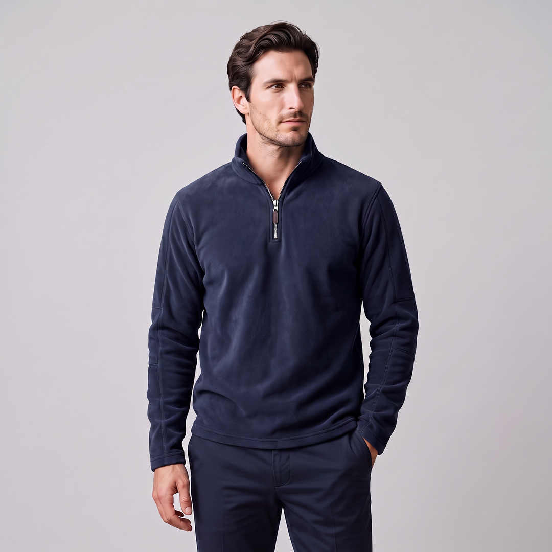 Yannick | Warm Quarter-Zip Fleece Pullover for Men