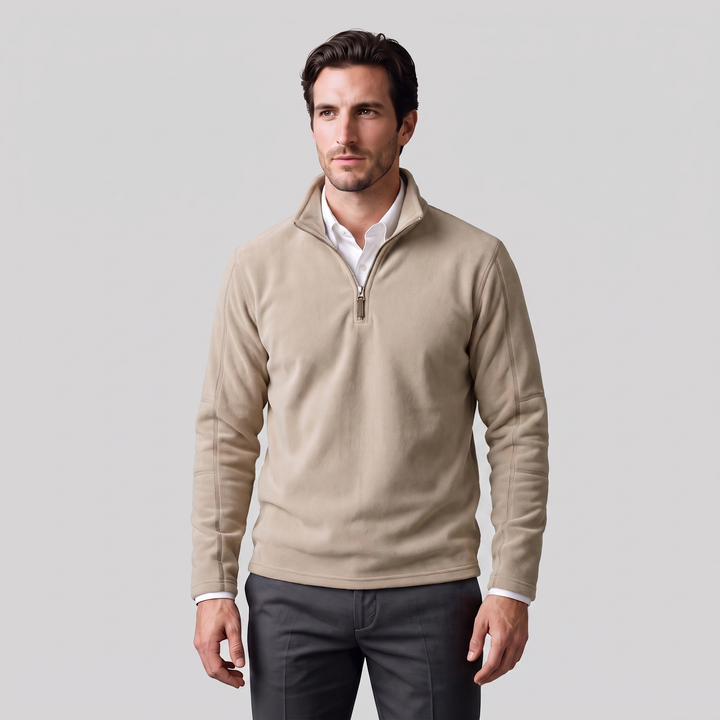 Yannick | Warm Quarter-Zip Fleece Pullover for Men