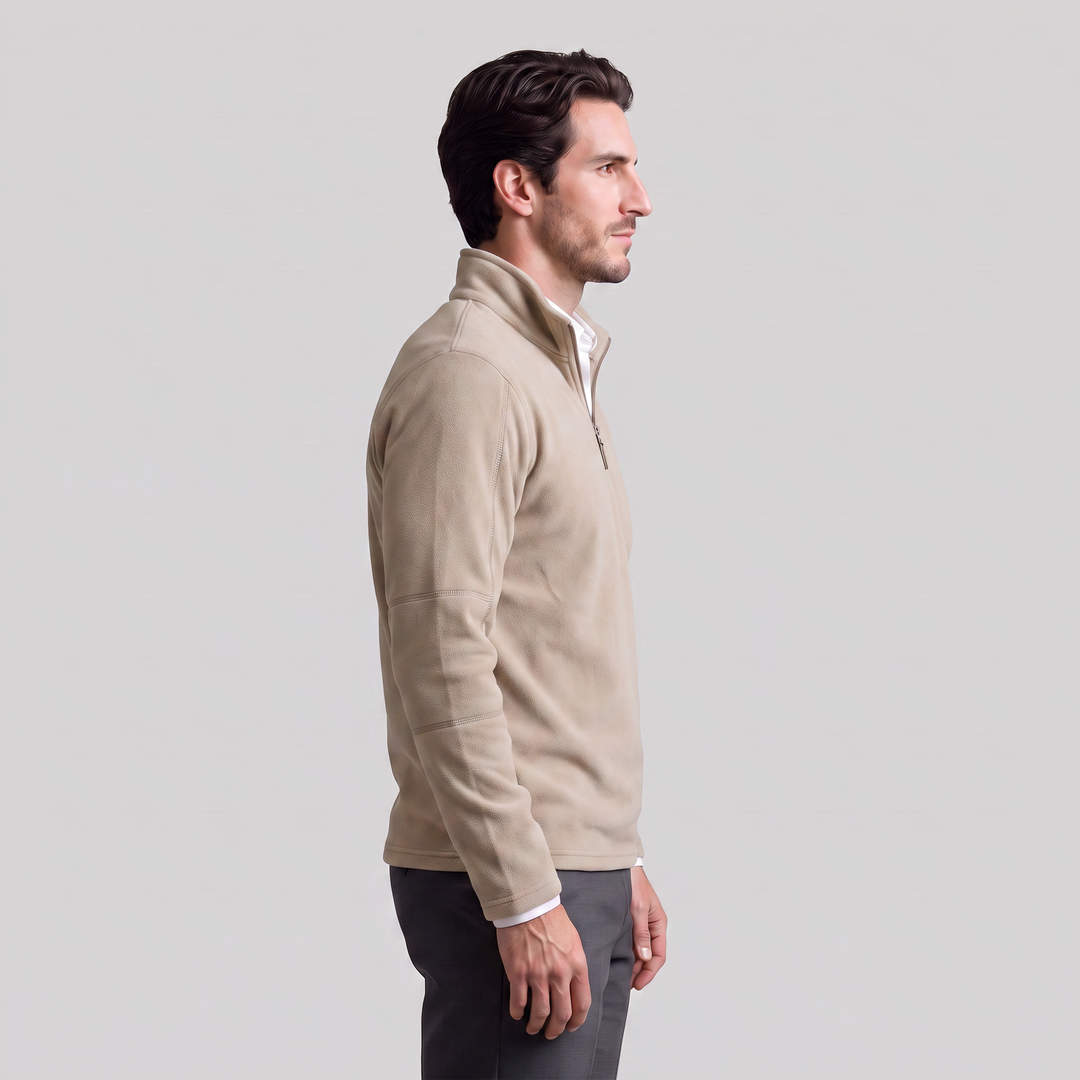 Yannick | Warm Quarter-Zip Fleece Pullover for Men