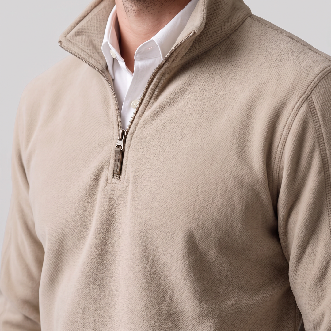 Yannick | Warm Quarter-Zip Fleece Pullover for Men