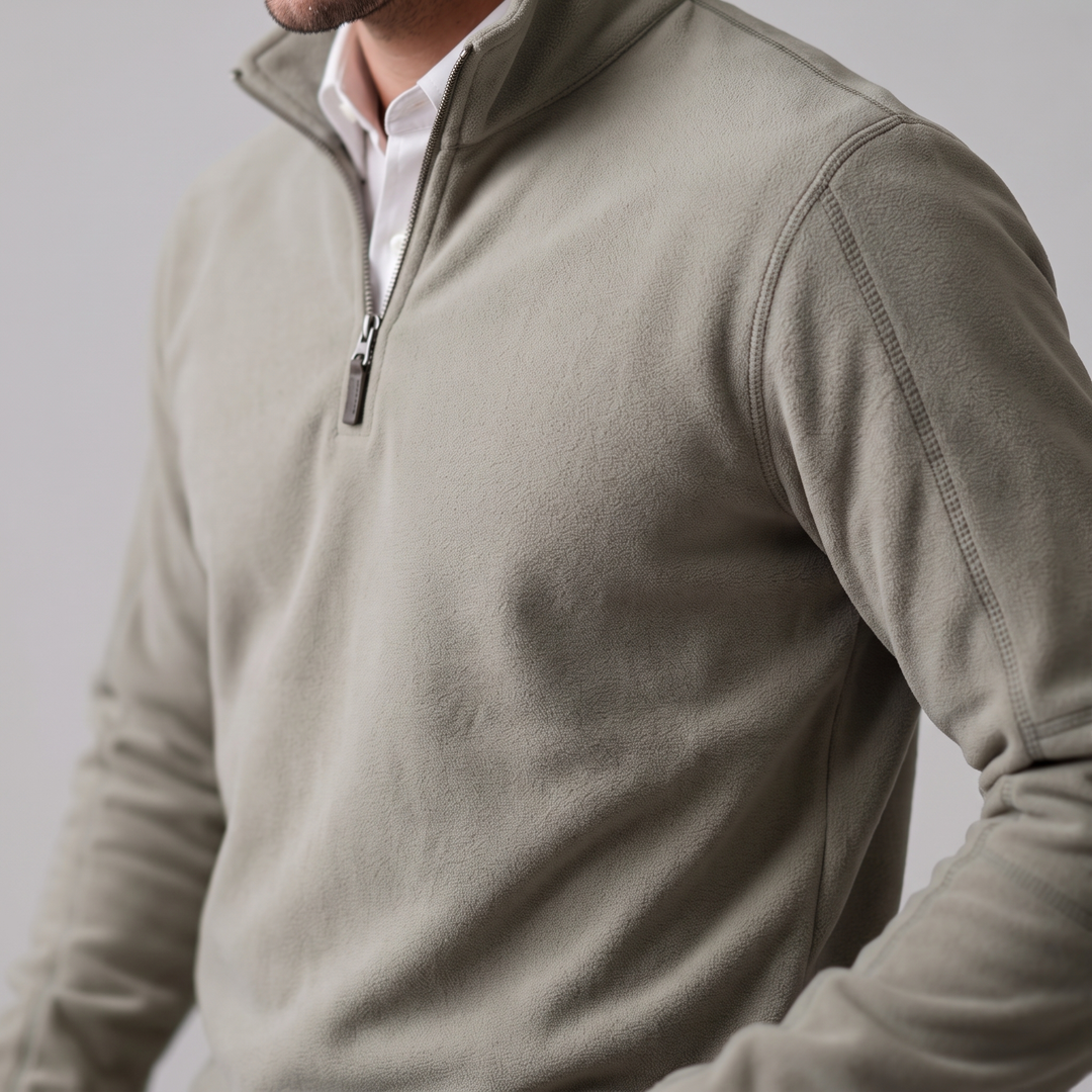 Yannick | Warm Quarter-Zip Fleece Pullover for Men