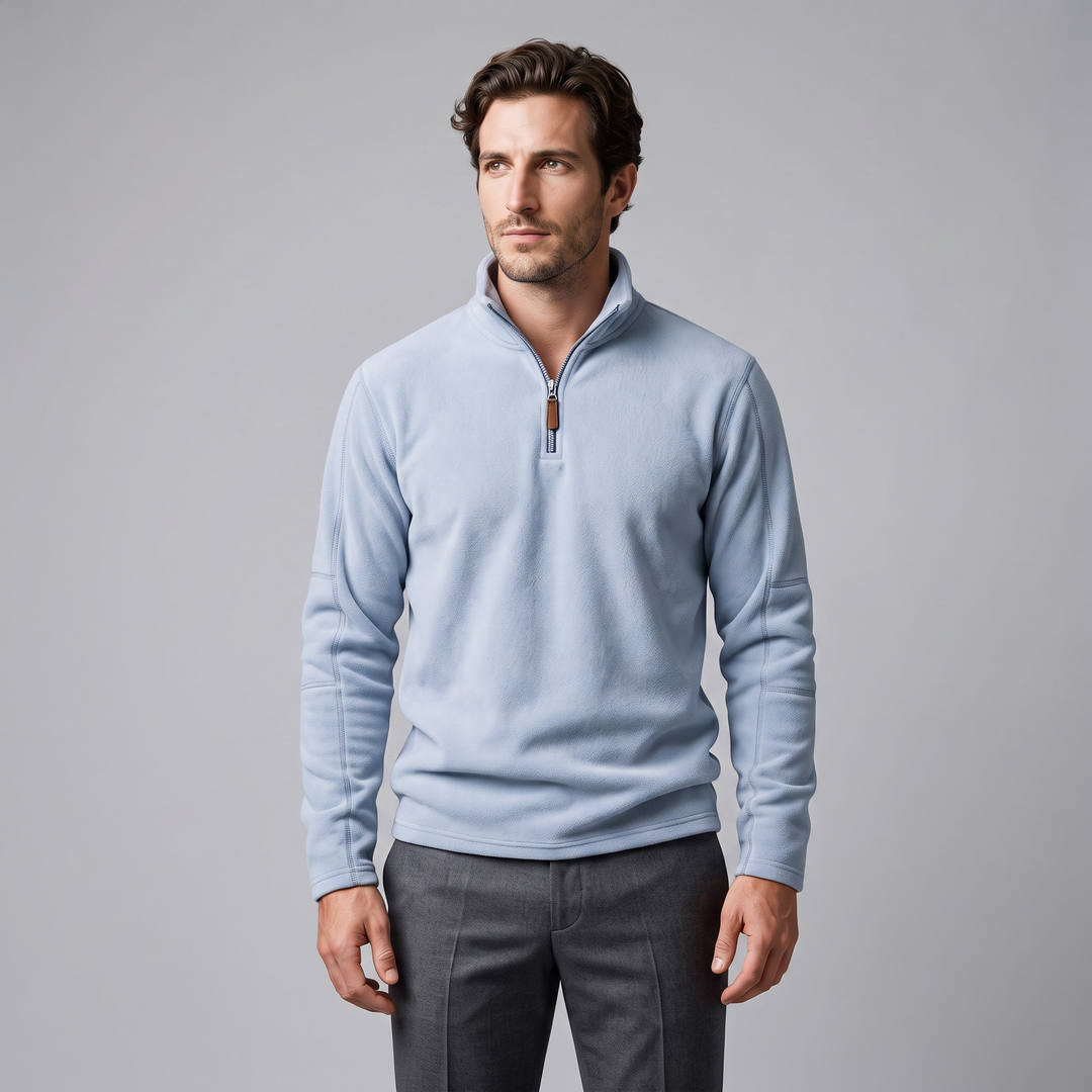 Yannick | Warm Quarter-Zip Fleece Pullover for Men