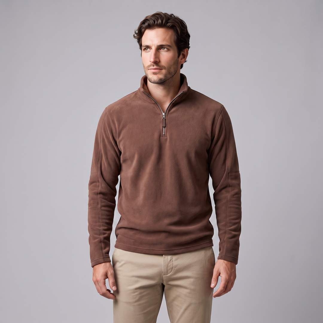 Yannick | Warm Quarter-Zip Fleece Pullover for Men