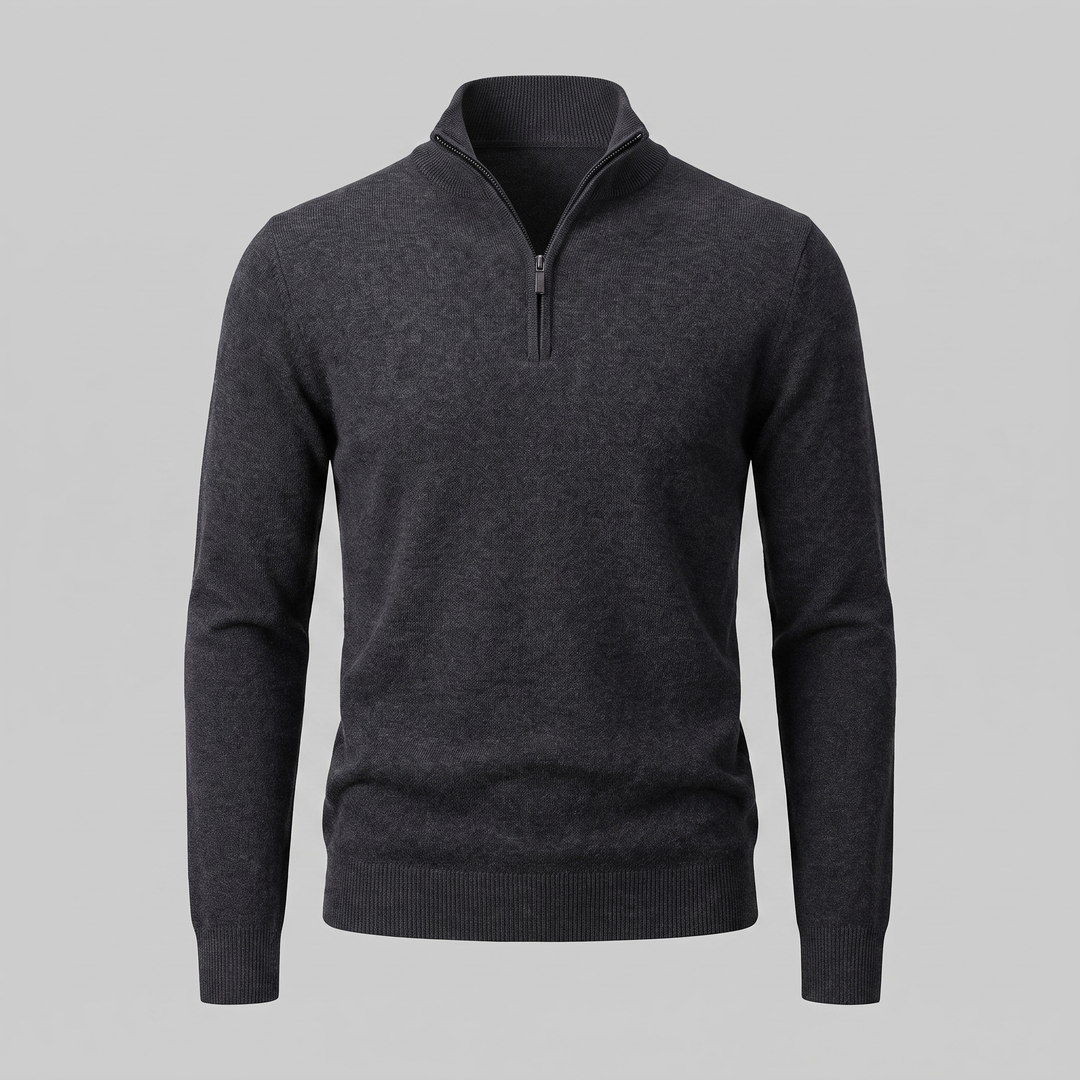 Hollis | Relaxed Half-Zip Knit Sweater