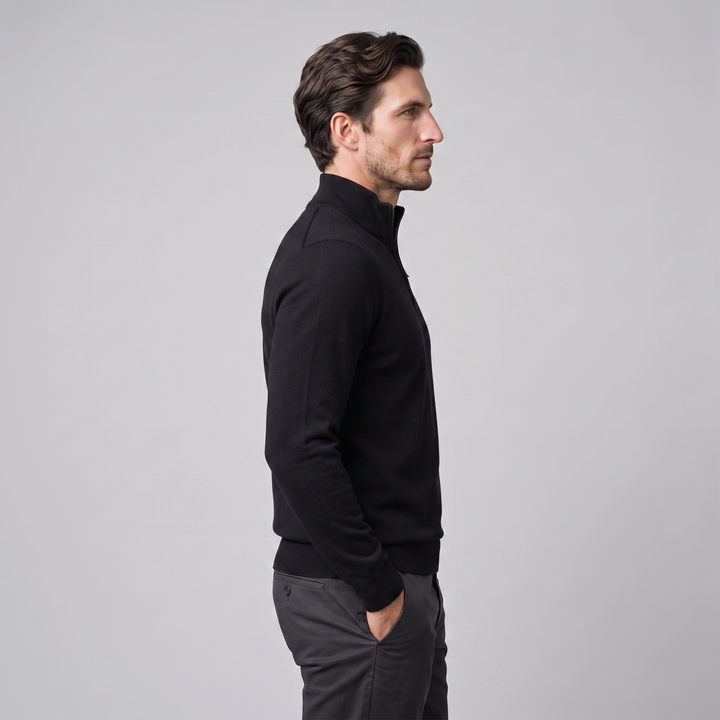 Hollis | Relaxed Half-Zip Knit Sweater