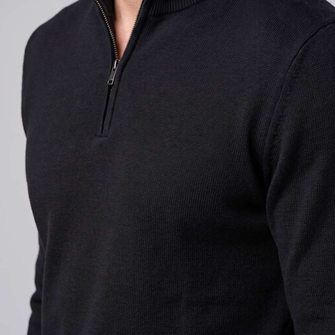 Hollis | Relaxed Half-Zip Knit Sweater