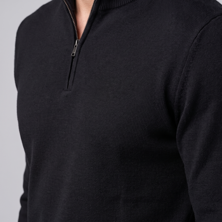 Hollis | Relaxed Half-Zip Knit Sweater