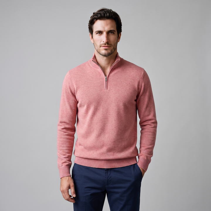 Hollis | Relaxed Half-Zip Knit Sweater