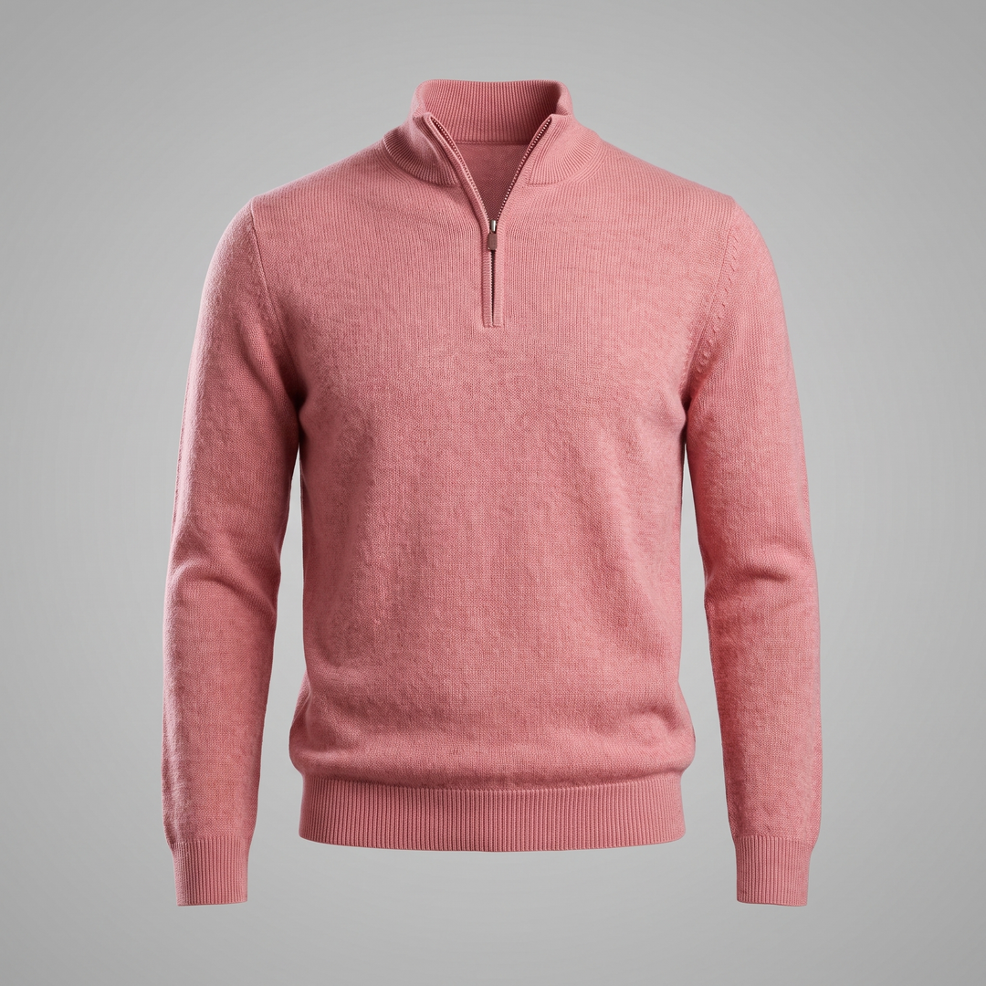 Hollis | Relaxed Half-Zip Knit Sweater