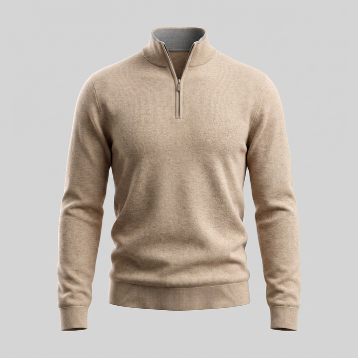 Hollis | Relaxed Half-Zip Knit Sweater