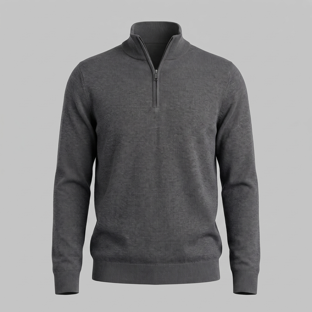 Hollis | Relaxed Half-Zip Knit Sweater