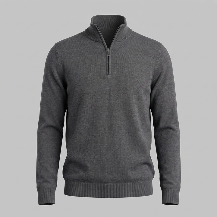 Hollis | Relaxed Half-Zip Knit Sweater