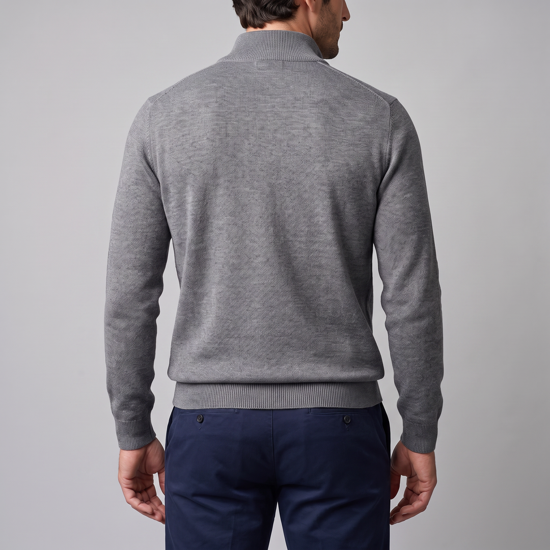 Hollis | Relaxed Half-Zip Knit Sweater