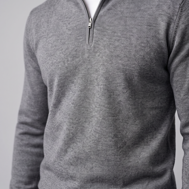 Hollis | Relaxed Half-Zip Knit Sweater