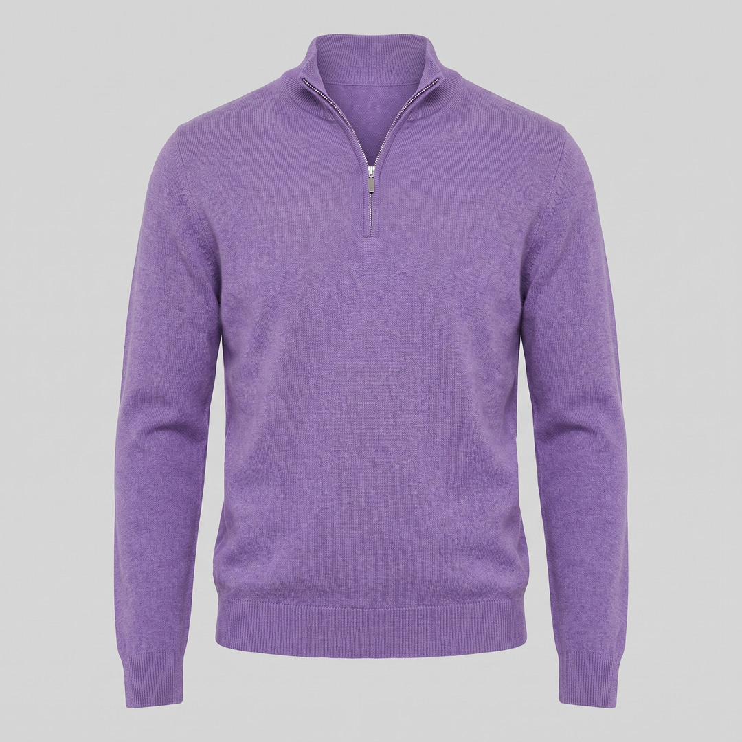 Hollis | Relaxed Half-Zip Knit Sweater