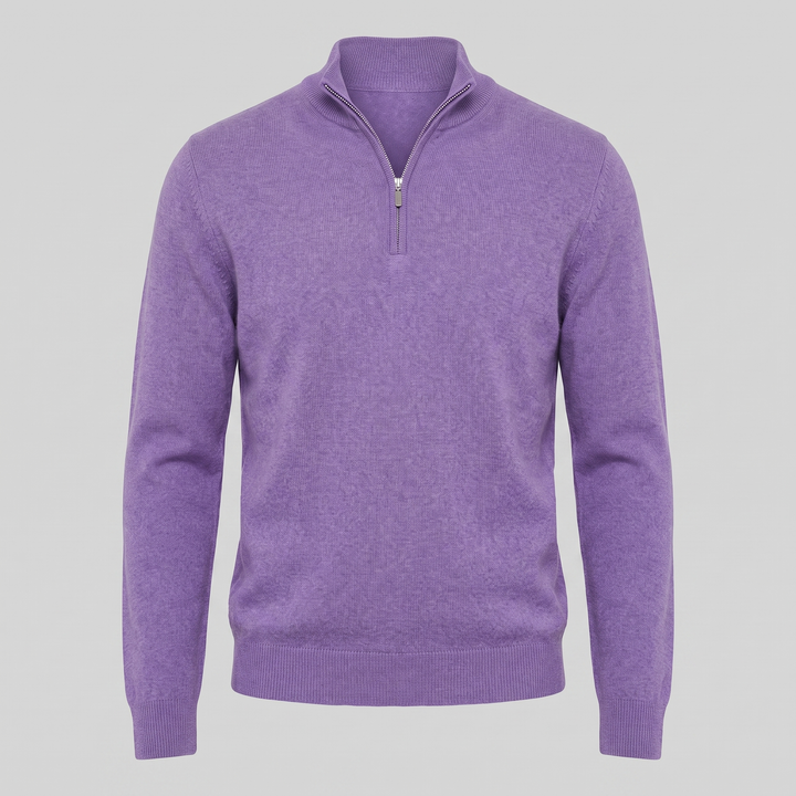 Hollis | Relaxed Half-Zip Knit Sweater