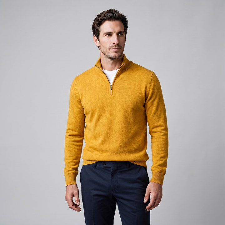 Hollis | Relaxed Half-Zip Knit Sweater