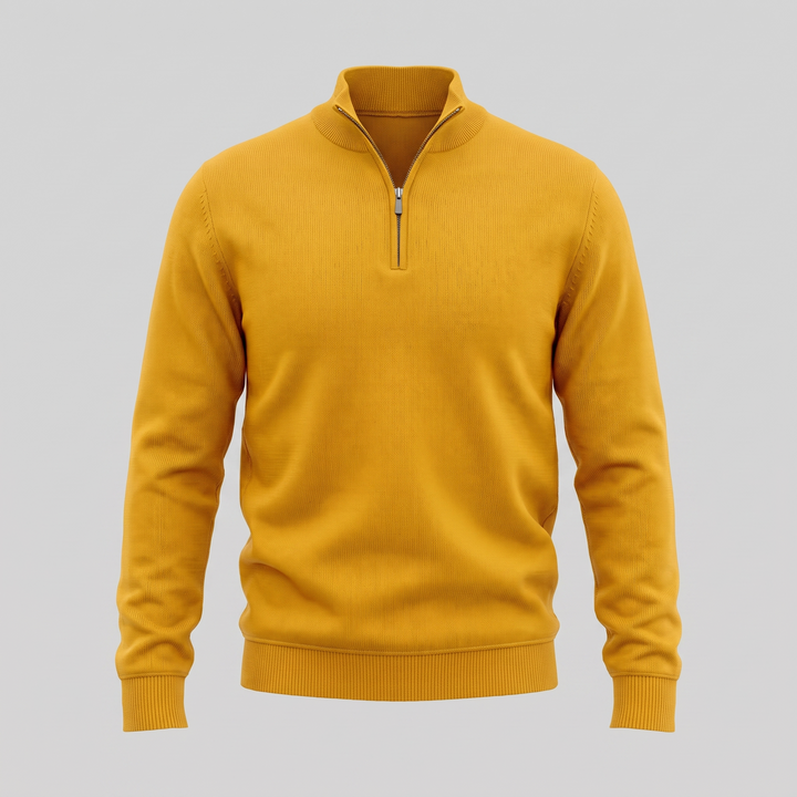 Hollis | Relaxed Half-Zip Knit Sweater
