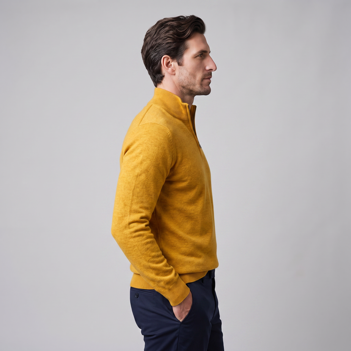 Hollis | Relaxed Half-Zip Knit Sweater