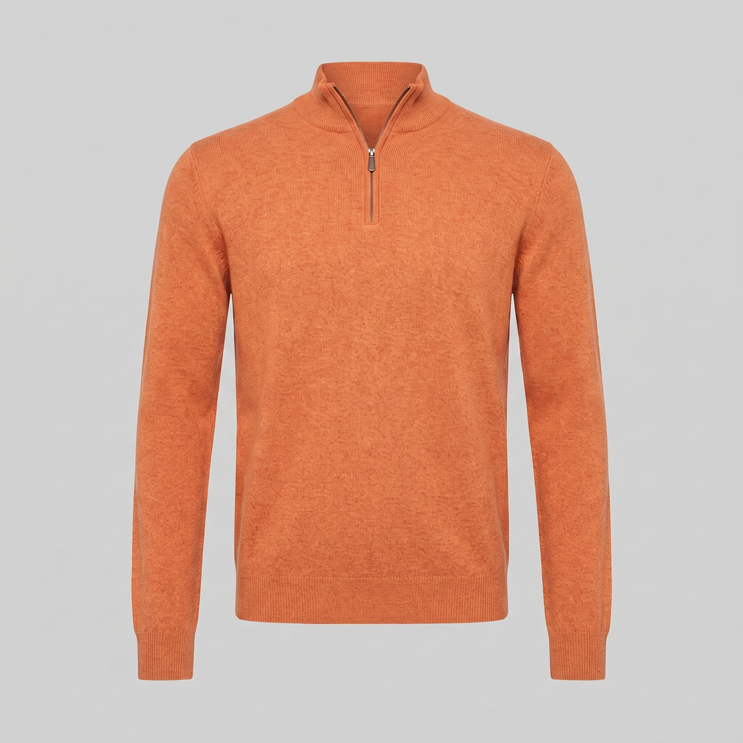 Hollis | Relaxed Half-Zip Knit Sweater
