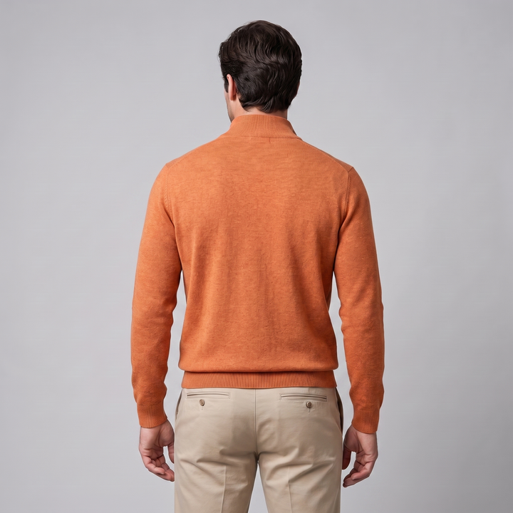 Hollis | Relaxed Half-Zip Knit Sweater