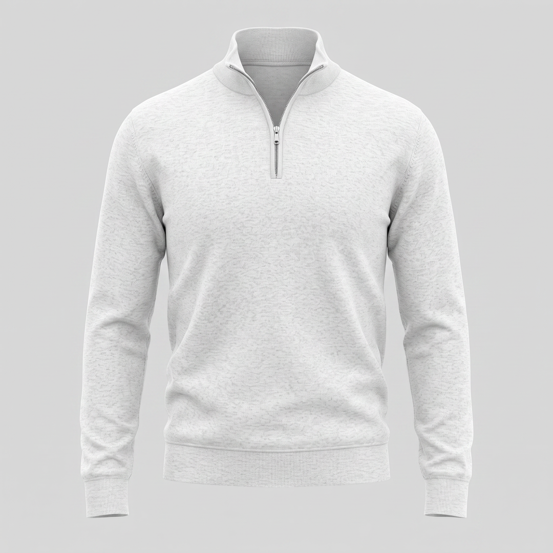 Hollis | Relaxed Half-Zip Knit Sweater
