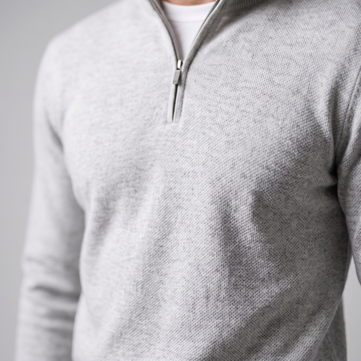Hollis | Relaxed Half-Zip Knit Sweater