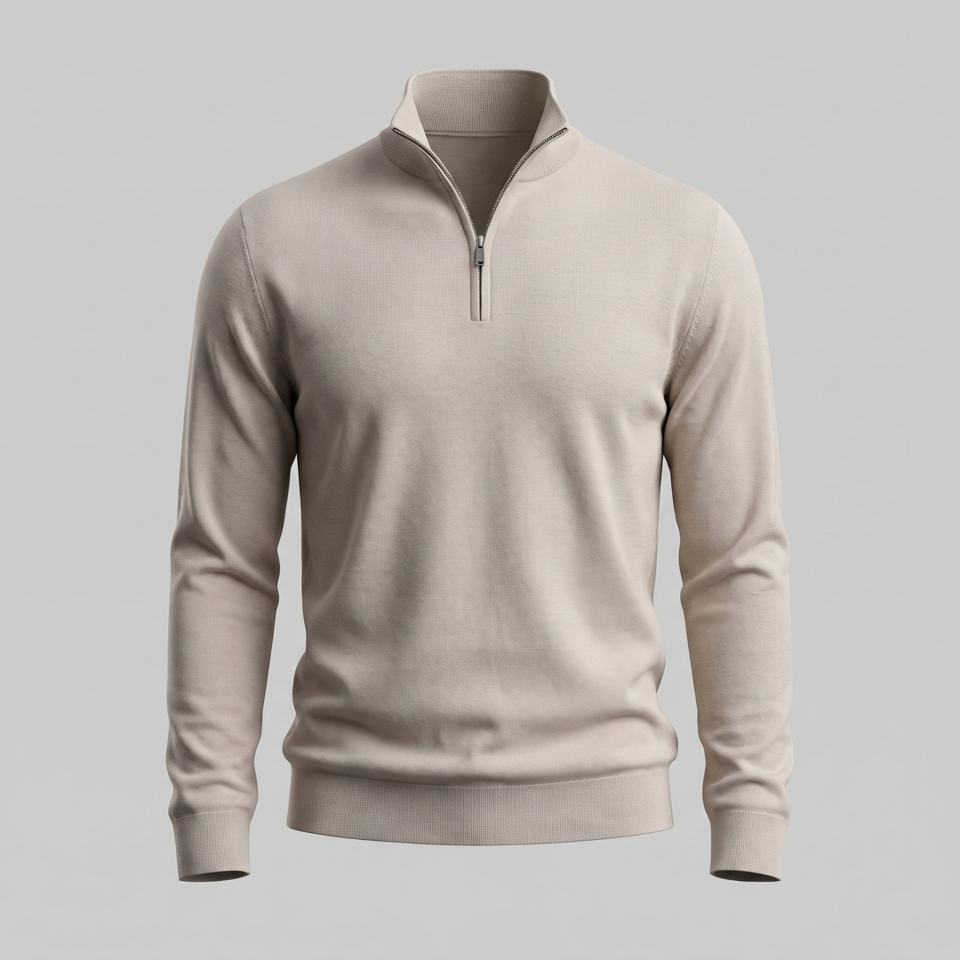 Hollis | Relaxed Half-Zip Knit Sweater