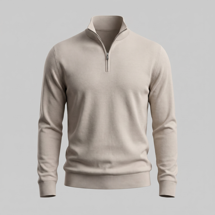 Hollis | Relaxed Half-Zip Knit Sweater