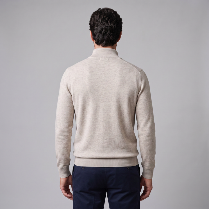 Hollis | Relaxed Half-Zip Knit Sweater