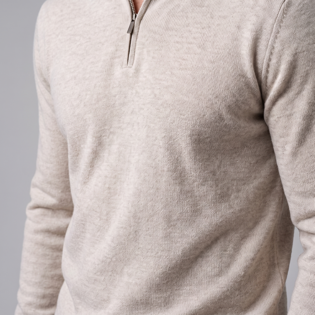 Hollis | Relaxed Half-Zip Knit Sweater