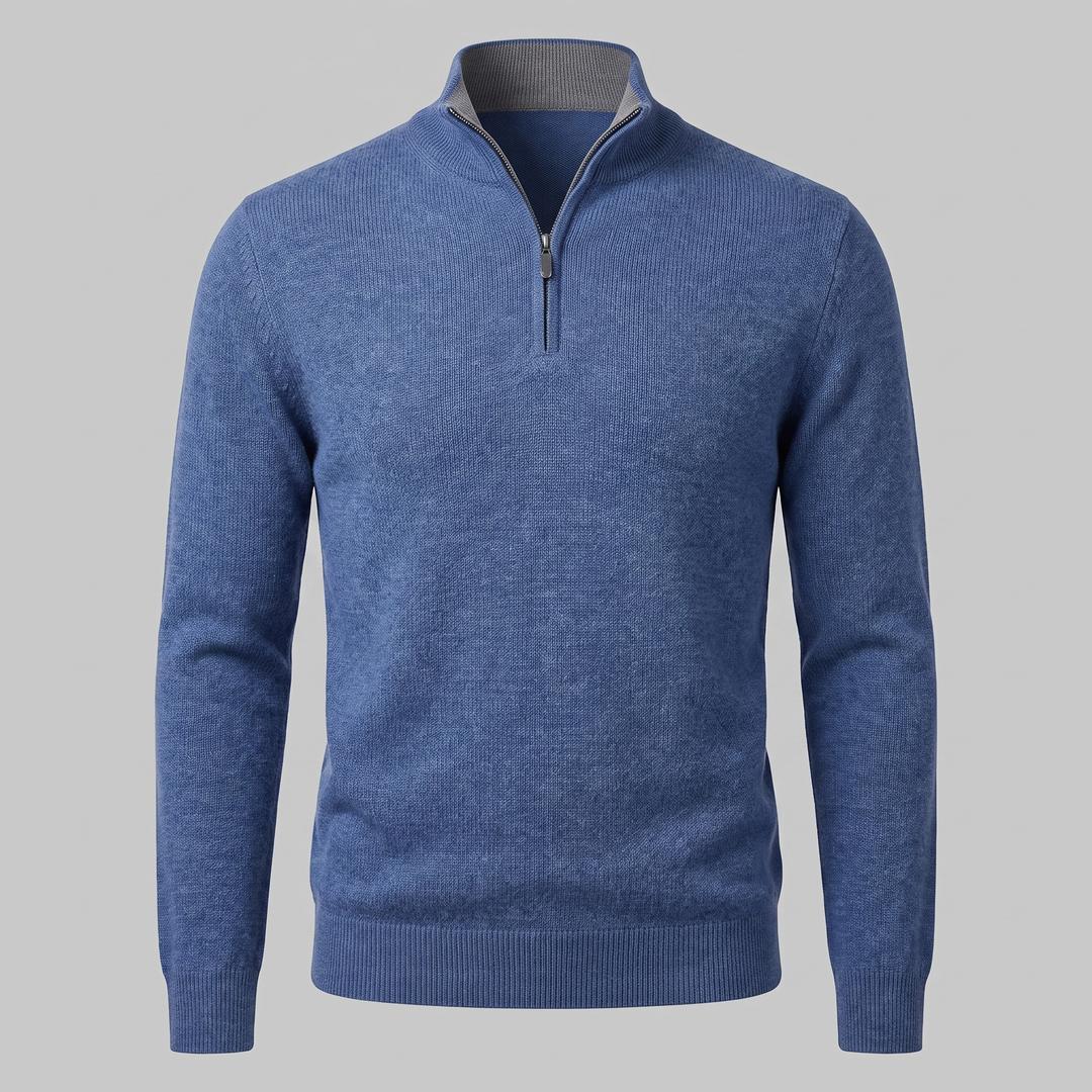 Hollis | Relaxed Half-Zip Knit Sweater