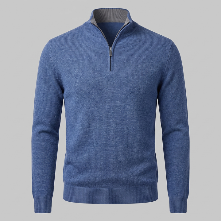Hollis | Relaxed Half-Zip Knit Sweater