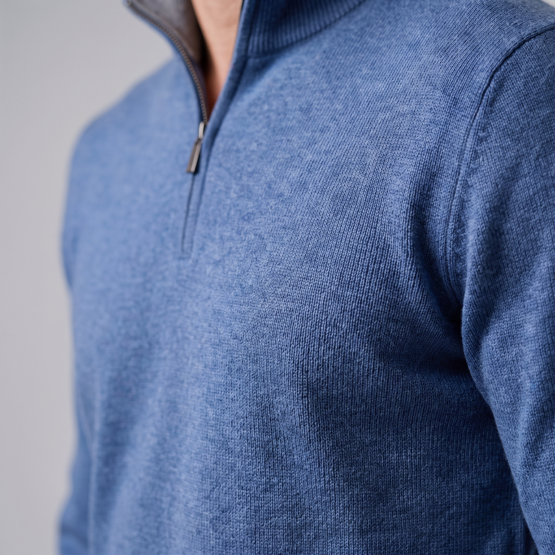 Hollis | Relaxed Half-Zip Knit Sweater