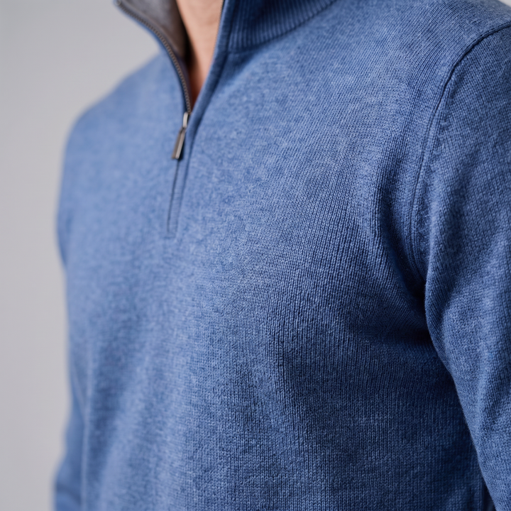 Hollis | Relaxed Half-Zip Knit Sweater