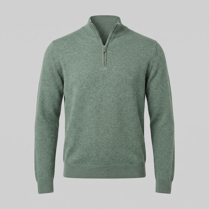 Hollis | Relaxed Half-Zip Knit Sweater