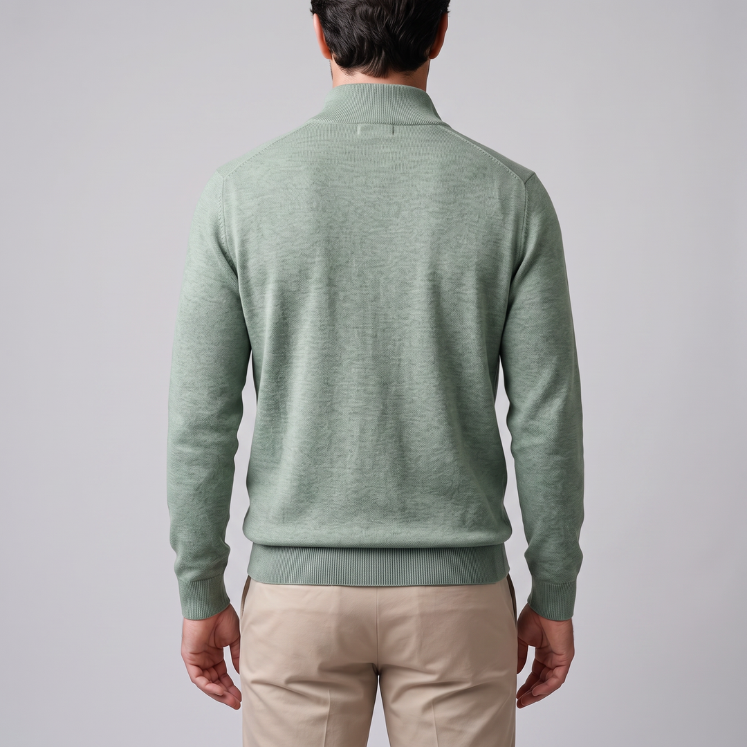 Hollis | Relaxed Half-Zip Knit Sweater