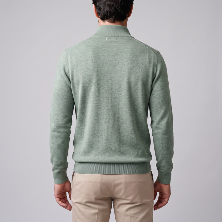 Hollis | Relaxed Half-Zip Knit Sweater