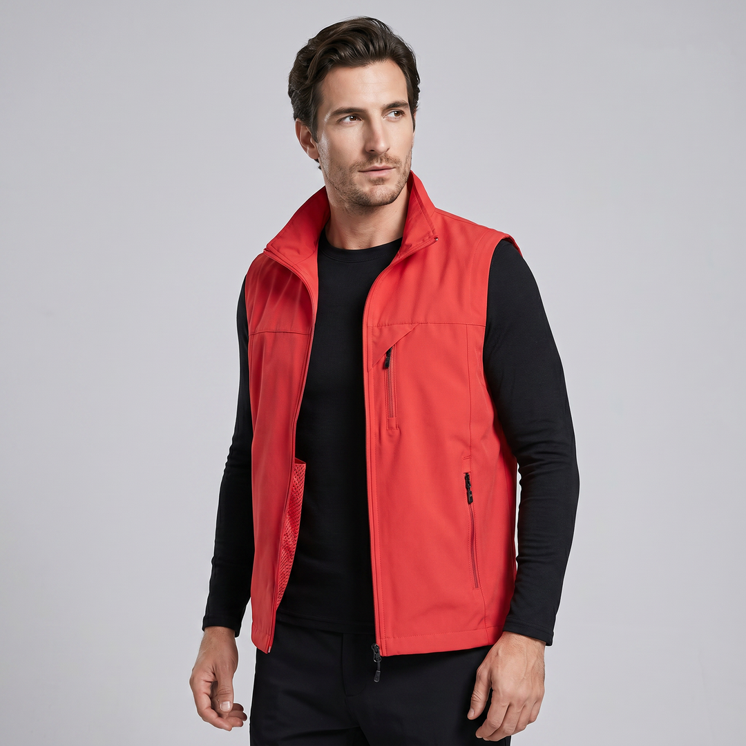 Rowan | Rugged Utility Gilet with Zip Pockets for Men