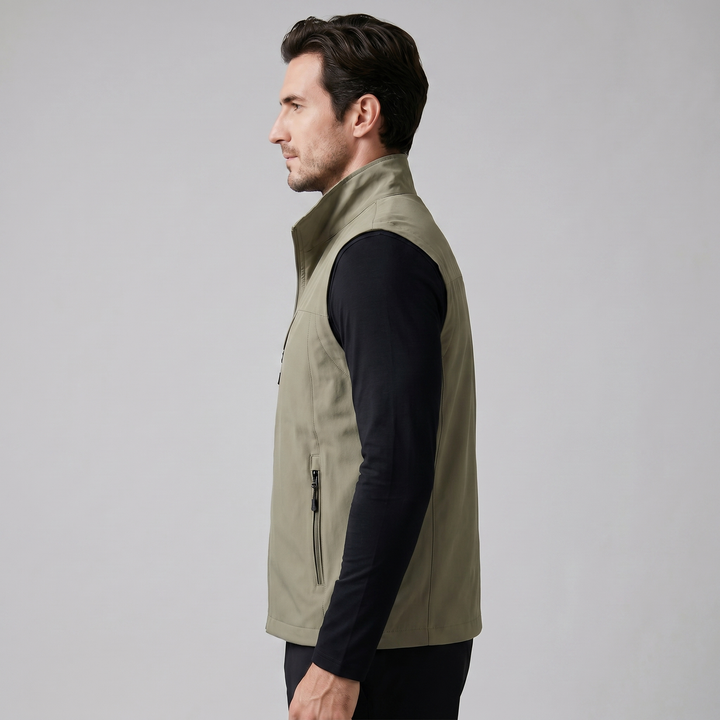 Rowan | Rugged Utility Gilet with Zip Pockets for Men