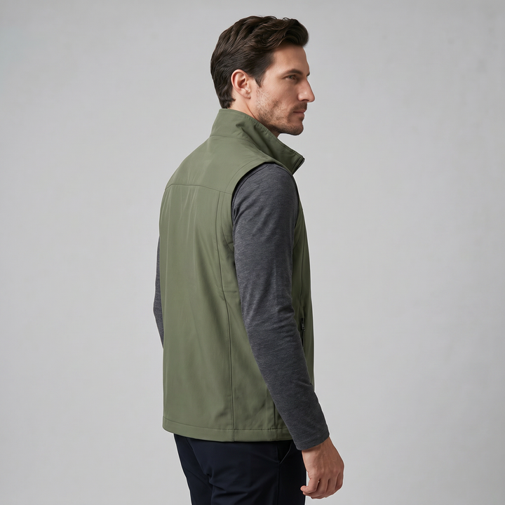 Rowan | Rugged Utility Gilet with Zip Pockets for Men